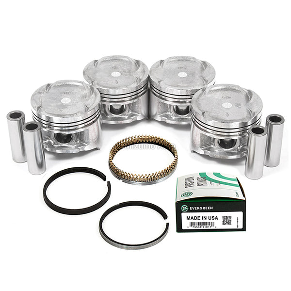 Pistons w/ Rings fit 92-95 Honda Civic Del Sol 1.6L SOHC D16Z6