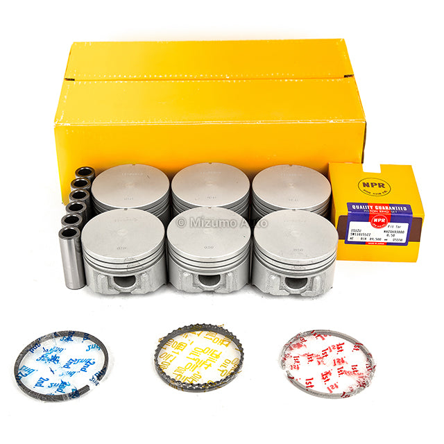 Pistons w/ Rings for 91-02 Ford Ranger Taurus Mazda Mercury 3.0L VULCAN