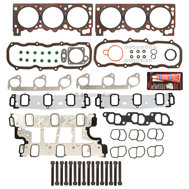 MLS Head Gasket Set MA-4216916258 Complete Head Gasket Bolts Set For 1998–2004 Ford Mustang & F150 3.8L 4.2L OHV V6 Engines – Direct OE Replacement Ford VIN 2 4 6 Cylinder Head Gasket - Foto 4