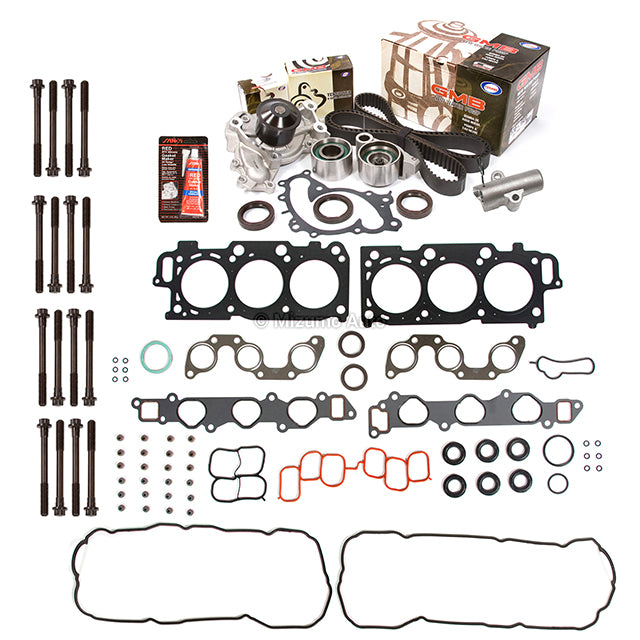 Head Gasket Set Timing Belt Kit Water Pump Fit 04-10 Toyota Lexus 3MZF –  Mizumo Auto