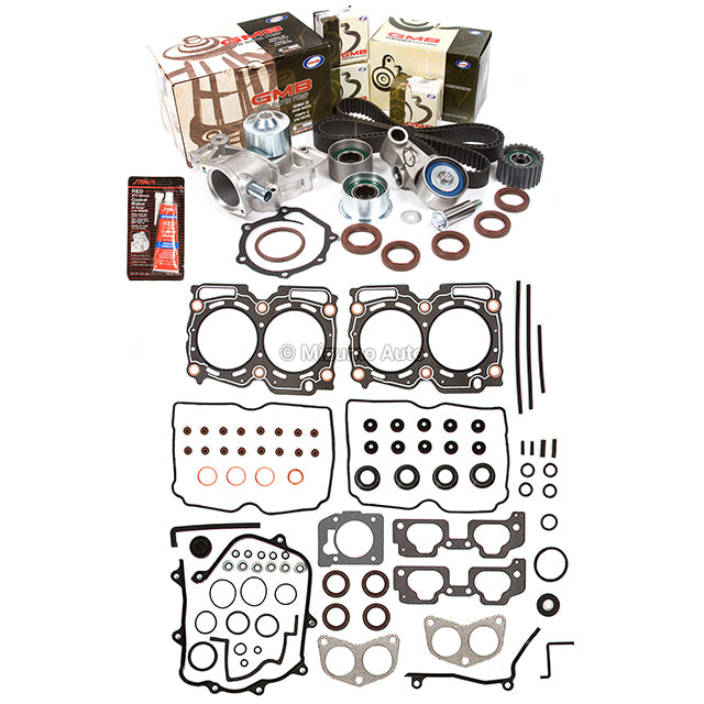 Evergreen HSHBTBK9012 Head Gasket Set Head Bolts Timing Belt Kit Fits 04-09 Subaru 2.5 SOHC EJ251 EJ253 Evergreen HSHBTBK9012 Head Gasket Set Head Bolts Timing Belt Kit Fits 04-09 Subaru 2.5 SOHC EJ251 EJ253