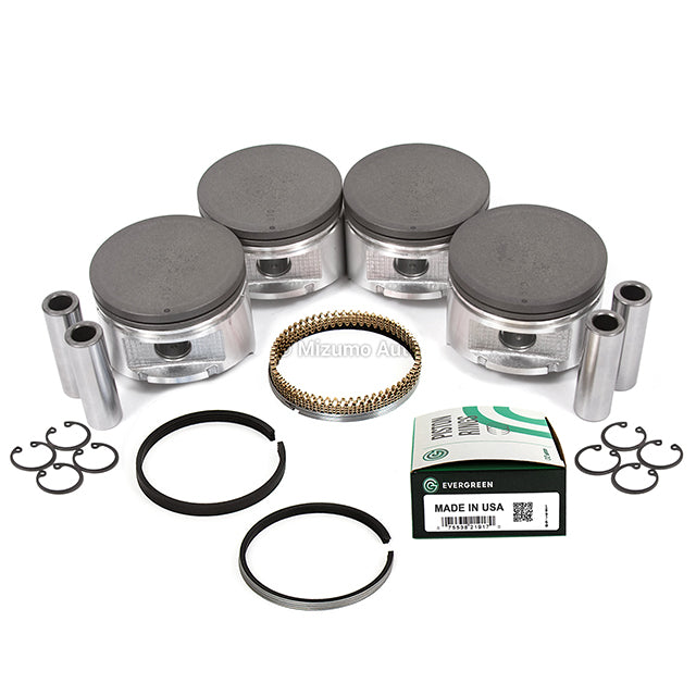 PSA9 AR 50枚セット　② Pistons w/ Rings fit 89-92 Nissan 240SX Axxess Stanza 2.4L SOHC