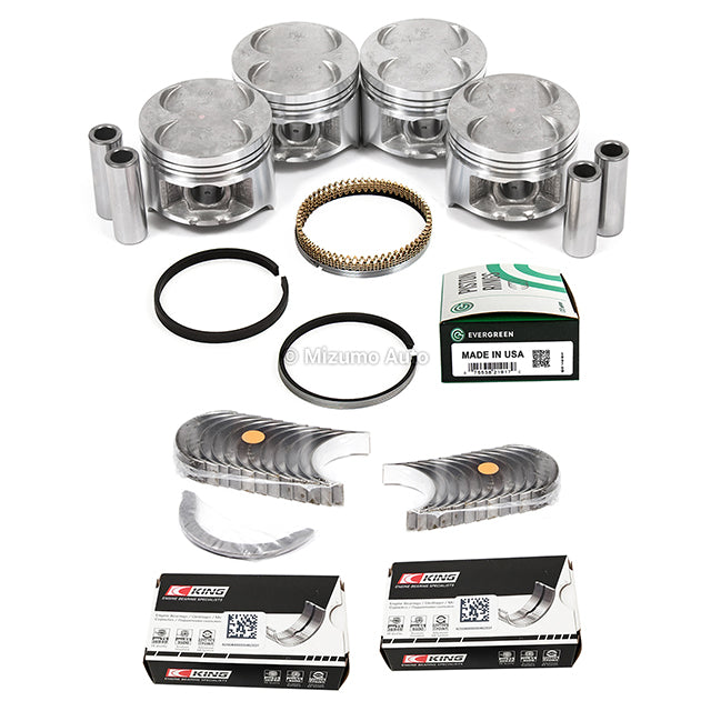 Pistons Main Rod Bearings Fit 88-95 Honda Civic Del Sol PM3 D15B1