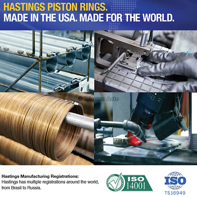 Hastings Piston Ring Set – For 88-04 Dodge Cummins 5.9L Turbo Diesel 12V (6BT / 6BTA) – Standard Bore