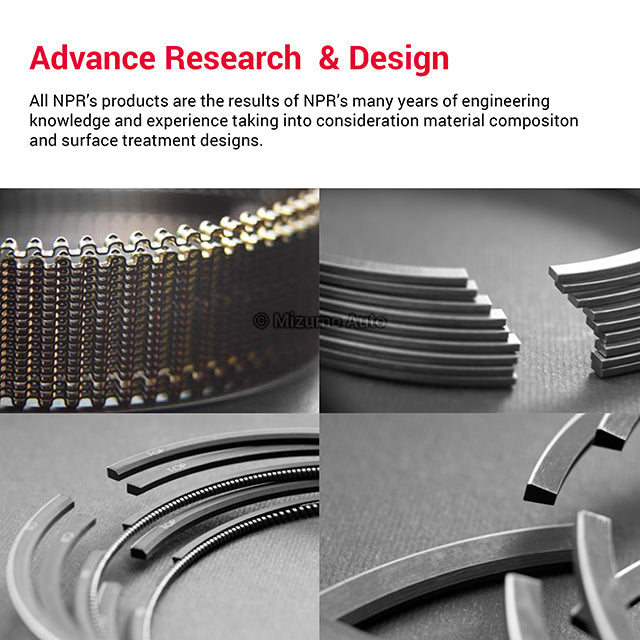 のん NPR Piston Rings Fit 90-96 Nissan 300ZX Non & Turbo 3.0L