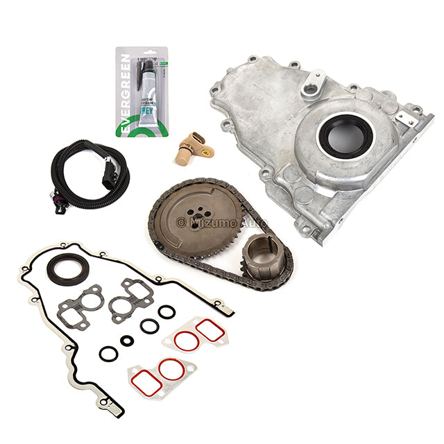 Timing Chain Kit Cover Gasket Water Oil Pump Fit 03-06 Cadillac GMC 4.8 5.3 6.0 Timing Chain Kit Cover Gasket Water Oil Pump Fit 03-06 Cadillac GMC 4.8 5.3 6.0