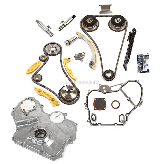 Timing Chain Kit VVT Gear Selenoid Cover Oil Pump Fit GM Ecotec