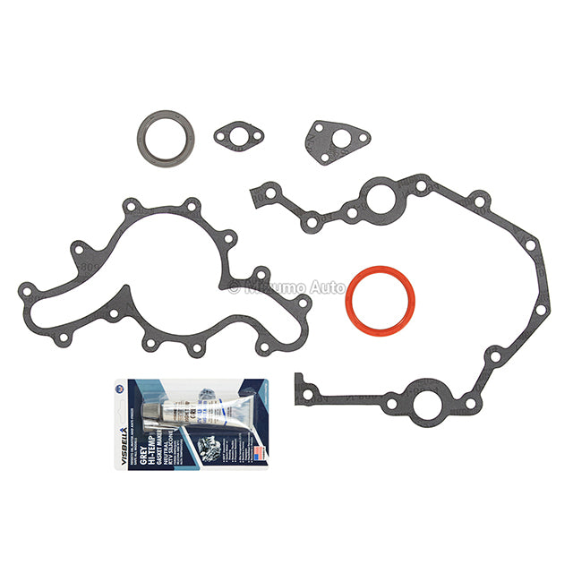 Timing Cover Gasket Set kit with front oil seal Fit 97-11 Ford